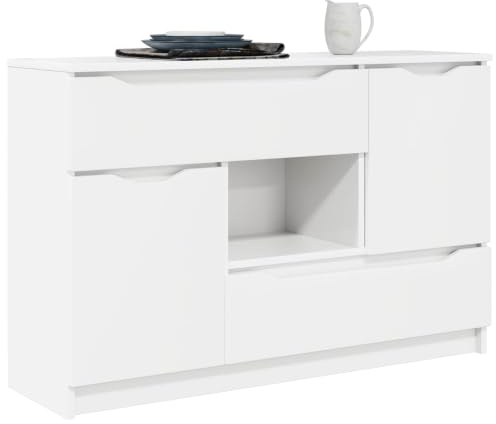 vidaXL Sideboard Vit 100 x 30 x 65,6 Konstruerat trä