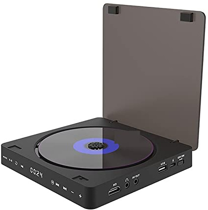 Reproductor de DVD portátil con vídeo HD, estéreo HiFi, 1080p, multifuncional para TV y proyector, ideal para principiantes