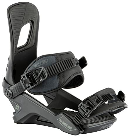 Nitro Herren Rambler '22 All Mountain Freestyle günstige Bindung Snowboardbindung, Ultra Black, L