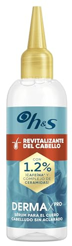 Head & Shoulders DermaXPro Hair Revitaliser Sérum 145ml con Cafeína y Complejo de Ceramidas. Engrosa al Instante las Fibras Capilares
