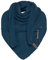 KNIT FACTORY - Dreiecksschal Jaida - Damen Strickschal mit Wolle - Hochwertige Qualität - XXL Schal - 190 x 85 cm - Petrol