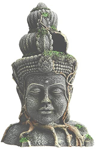 ANMOO Aquarium Decoration, Aquarium Buddha Statue Fish Tank Decoration Handicraft Fish Tank Decoration Aquarium Fighting Fish and Shrimp Hiding Cave