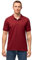 DANISH ENDURANCE Polo Shirts for Men Adult, Organic Cotton Polo Shirt for Summer, Short Sleeve, 1 or 2 Pack, Red, L