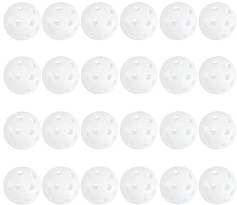Toyvian Pelotas De Golf De Plástico Para Entrenamiento Interior Y Exterior 50 Piezas Bolas De Práctica Para Mejorar El Swing Con Vuelo Estable Y Precisión
