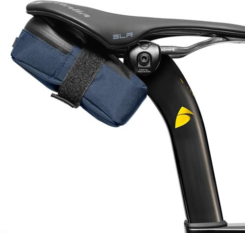 ALMSTHRE Signature Bike Saddle Bag β Cosmic Blue | 0.5L Bike Seat Bag (3 x 5.25 x 2) | Water-Resistant Ripstop, Waterproof Zipper, Internal Pocket | Durable Under Seat Storage