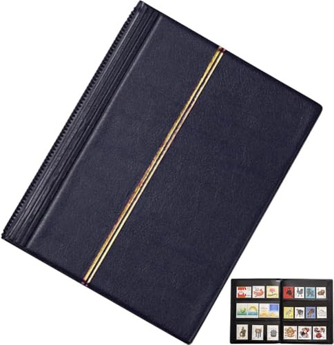 Zghhc Album De Timbres, 20 Feuilles D'album De Collection De Timbres, Collection De Stockage De Timbres Vide, Organiser Le Dossier De Stockage De Collection D'album