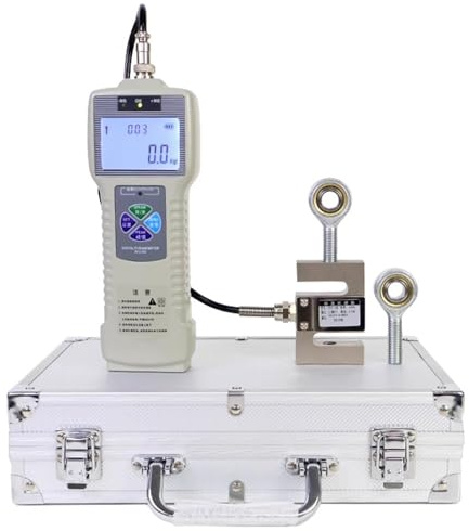 COYEUX Digital Force Gauge, 3 Measurement Units N, Kg, Lb, with Real-time/Peak Mode & Data Output, with External Sensor, for Electronics,building Hardware