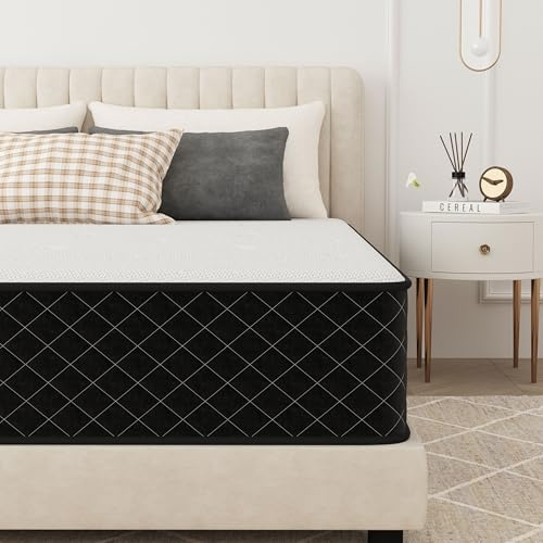PurrJoys Orthopedic Mattress Double for Back & Lumbar Pain Relief, 10 Inch 7-zone Hybrid Double Mattress Firm with Pocket Sprung & Gel Memory Foam, Breathable, Motion Isolation with OEKO-TEX Certified