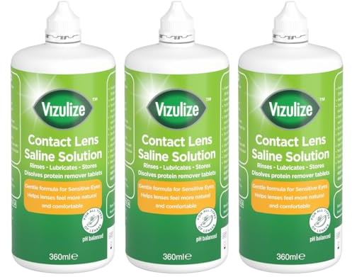 Contact Lens Saline Solution 360ml - Pack of 3