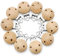RUBY 10 Pinza Para Chupete Madera,Clips Para Chupetes Sujeta Bebe,Pinzas Chupete Personalizado, Redondo Chupeteros De Madera(Con Agujero, 10 PCS)
