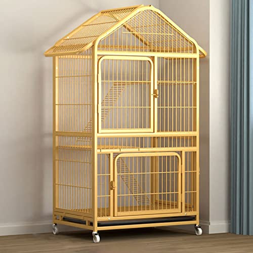 Katzenkäfig im Freien, Kleintierkäfig, Rattenkäfig, Kaninchenkäfig, für den Innenbereich, Katzenlaufstall mit 360° drehbaren Rollen, abnehmbare, auslaufsichere Pfanne, Kaninchenkäfig, Laufst