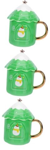 MAGICLULU 3 Stk Weihnachtsbaumbecher Espressotassen Weihnachtswasserbecher Weihnachtsbecher das Geschenk Trink Gläser Becher Tasse Festivalgeschenk Haushalt Trinkbecher Pack