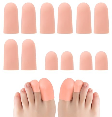 16 Pcs Toe Protectors, Soft Gel Toe Cover Protector for Men & Women