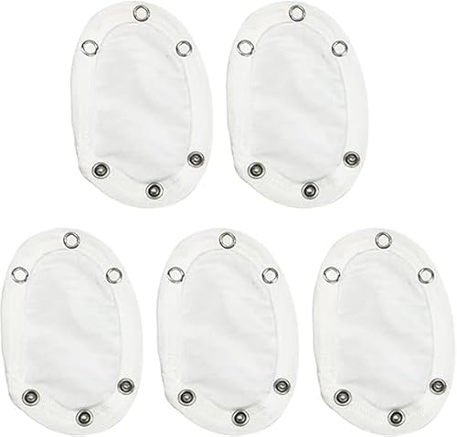 Hehglng 5Pcs White Jumpsuit Diaper Infant Romper Length Extender Bodysuit Snap Button Extended Diaper for Triangle Crotch Bodysuits Clothing