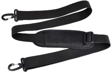 KTGUK Shoulder Straps for Bags,with Thick Padded Adjustable Bag Shoulder Strap,Black Universal Cross Body Bag Strap,63 Inch Golf BagStraps,for Messenger,Laptop Cases,Golf Sports Bags