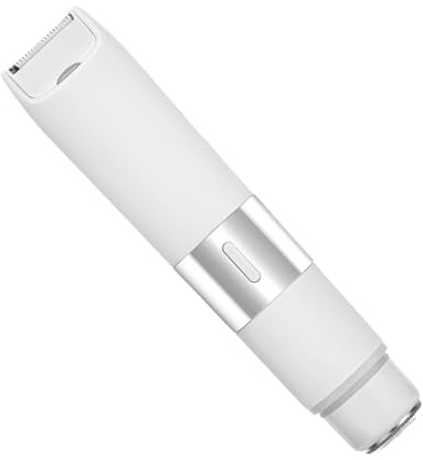 SVCEQZE Recortadora De Bikini, Afeitadora de Doble Cabeza Impermeable, Máquina De Afeitar Bikini Depilación Para Mujeres, Para Cara, Viaje, Hogar