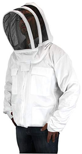 Imkerjacke mit Ventilationseinsätzen und englischer Haube / Fechtschleier