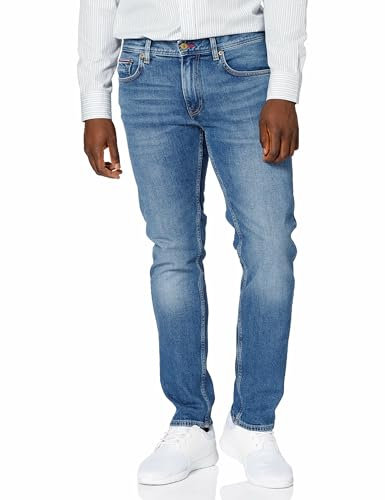 Tommy Hilfiger Herren Jeans Hose Core Straight Denton mit Stretch, Blau (Boston Indigo), 29W/32L