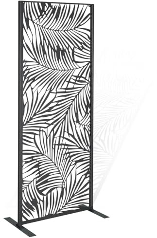 IDMarket - Panneau décoratif Universel 150 x 50 cm Palm Gris