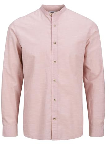JACK & JONES herr Jjesummer Band Shirt Ls Sn Långärmad skjorta