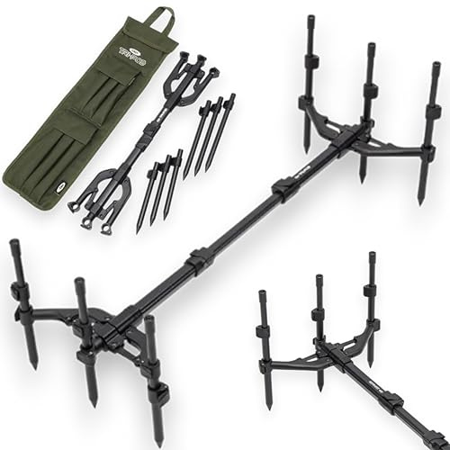 NGT 3 Rod Pod Karpfenangeln, voll verstellbar, Tri-POD mit Tragetasche