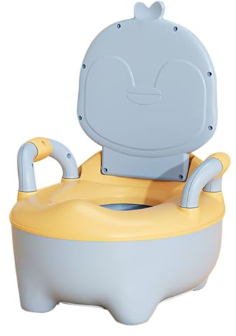 YNPQTDS Children's Travel Potty, Potty Training Toilet, Non-Slip Penguin Children's Potty, Portable Urinal Trainer, Lightweight Children's Chest of Drawers for Daycare, Preschool, Home