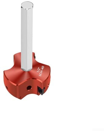 BlissfulAbode Alésoir de tuyau en PVC avec design à triple lame pour des finitions lisses sur les tuyaux Schedule 40 en PVC, CPVC et ABS, corps en alliage d'aluminium, compatible avec 12 forets