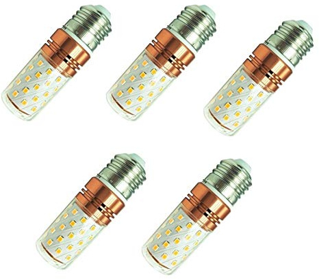 ANTYX E27 E26 24V / 36V LED lampadina 48V 12W 5-Pack, 60W Lampadina incandescente equivalente, 900LM 60 LED 2835-SMD, non dimmable, AC / DC24-40V DC24-60V for energia solare Luce e fuori dalla griglia