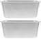 Kichvoe 2 Stück Brotbackform Aluminium Toastform Antihaft Brot Kuchenform Backform Laib Backformen zum Backen von Kuchen
