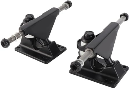 POENVFPO Aluminium Skateboard Trucks, Independent Design for Enhanced Performance, Longboard Trucks, Durable Black Trucks for Park, Street, and Skateboard Parks