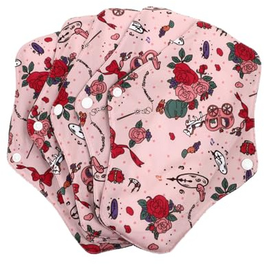 CALLARON 5piezas Toalla Menstrual Reutilizable Compresas Higiénicas Lavables Para Lactancia y Ecológica