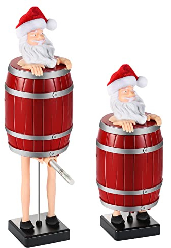 Funny Cigarette Dispenser, Christmas Stocking Stuffers for Men Women, Santa Cigarette Case Holder for King Size, Santa Claus Figurine Statue Cigarette Holder Case for Christmas Party Home Decor