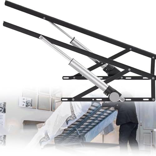 Mécanisme De Levage Électrique For Lit Pliant En Acier, Charge 600 Kg, Avec Télécommande, For Lit Coffre De Rangement Et Sommier À Ressorts.(150CM)