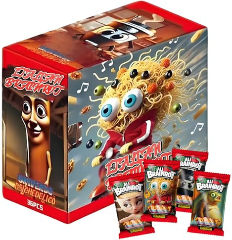 Ajuanbazha 180 Piezas Juego Cartas Brainrot, Italian brainrot, Cartas brainrot Album Juguetes para Coleccionistas