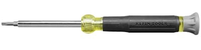 Precision Electronics Screwdriver 4-in-1, Torx, Spin Top, Cushion Grip, Industrial Strength Bits Klein Tools 32585