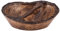 Divit Shilp - Vassoio in legno naturale, per insalata, verdure e frutta, grande vassoio profondo per famiglie, feste (ciotola ondulata con bordo corteccia)