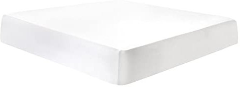 PiccoCasa Spannbettlaken Satin Bettlaken 140x200cm Spannbetttuch bis 35cm Topperhöhe mit Gummiband Weiß 140x200x35cm