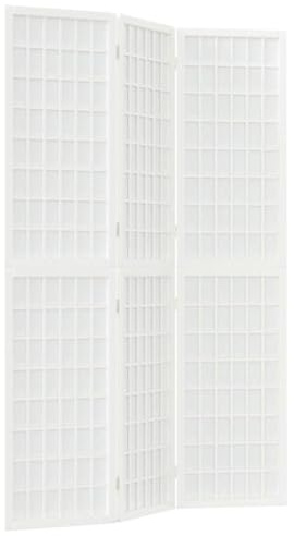 vidaXL Rumsavdelare med 3 paneler japansk stil 120x170 cm vit, vikbar avdelare, extra vägg, skiljevägg, vikbar vägg, avdelare, skiljeväggar