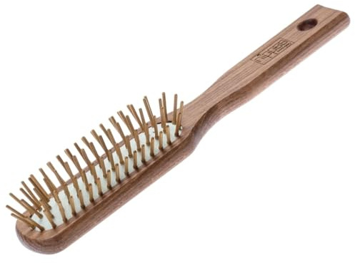 nippes Solingen Cepillo neumático para el pelo, lápices de madera de carpe, antiestático