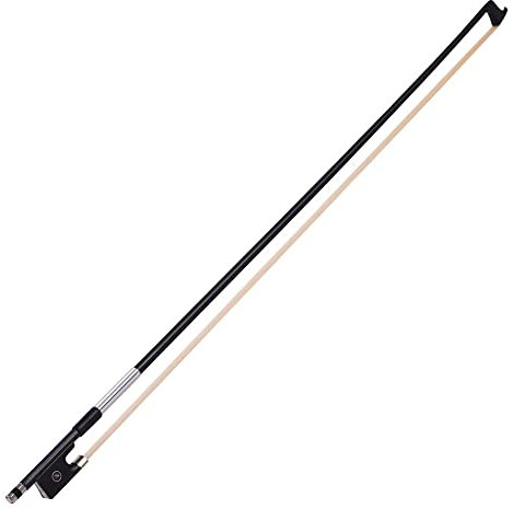 Bogen,KOCAN Kohlenstoff Faser 4/4 Volle Größe Geige Violin Kreis Art Bogen Ebenholzfrosch,Ebenholzfrosch