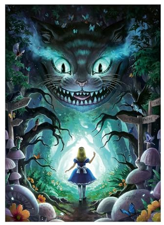 Ravensburger Puzzle 1000 Pezzi, Avventure con Alice – Puzzle Adulti +14 anni, 70 x 50 cm, Puzzle per Adulti, Collezione Meravigliosa Illustrazione, Idee Regalo