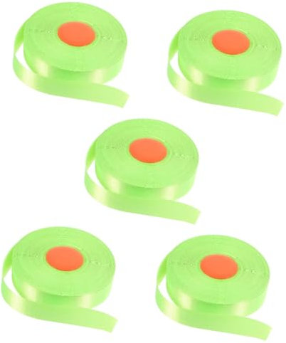 PartyKindom 5 Rollen Fluoreszierendes Markierungsband Astbänder Kofferraumband Zur Warnung Pflanzenband Nicht Klebendes Klebeband Für Den Außenbereich Barriere Polyester Strukturiertes Papier