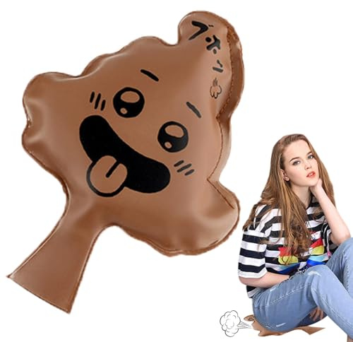 Mbiyhgta Jouet Coussin péteur | Coussin Whoopee, Jouet de Farce Auto-gonflant pour – Oreiller en Forme de Caca, Jouet de farces drôles d'halloween, Sac de farces, Cadeau de fête pour et Adultes