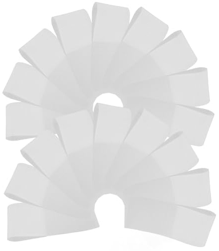 TIKODIDA 50 Feuilles de Papier pour Coloration Cheveux Blanc Résistant Déchirure pour Teinture Professionnelle Coiffure Salon 50pcs Accessoires pour Mèches
