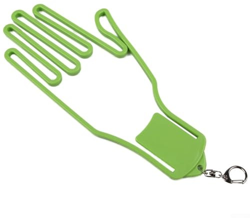 Besttoolifes Support de séchage pour gants en plastique gauche avec cadre en forme de main pour maintenir la forme et accélérer les abdominaux (vert clair)