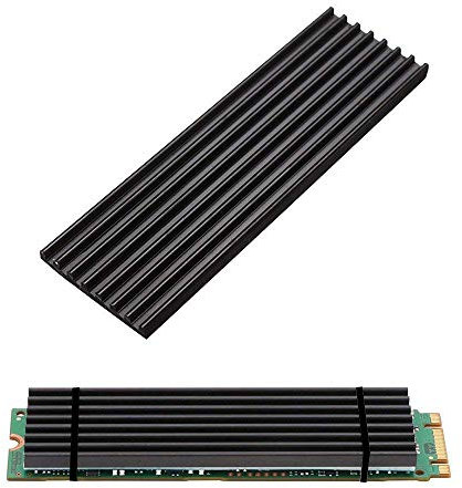 Alluminio Dissipatore di calore-2Pack Kalolary Chipset Dissipatore di calore Pinna di raffreddamento con pad termico per NVME NGFF M.2 2280 SSD, FAI DA TE Laptop PC Memory raffreddamento