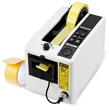Dispensador de Cinta Manual/Automático, Longitud de Corte de 20-999 Mm, Ancho de Cinta de 8-50 Mm, Cortadora de Cinta Adhesiva Eléctrica, Dispensador de Cinta de Embalaje para Varias(EU Plug)