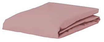 ESSENZA Spannbettlaken Minte Woodrose, 180x200 cm - 100% Baumwollsatin 300TC - Uni