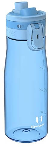 Super Sparrow Borraccia 1L - Bottiglia Senza BPA, a Prova di Perdite - Borracce TouchGulp Flusso Rapido Con Un Clic per Scuola, Sportiva, Palestra