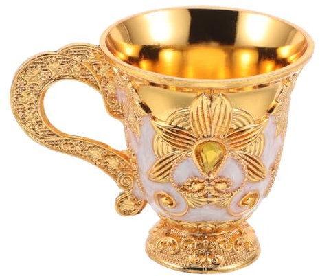 EXHUMKY Cáliz Vintage Joyas Para Halloween Copa Dorada Medieval Copa Para Fiestas